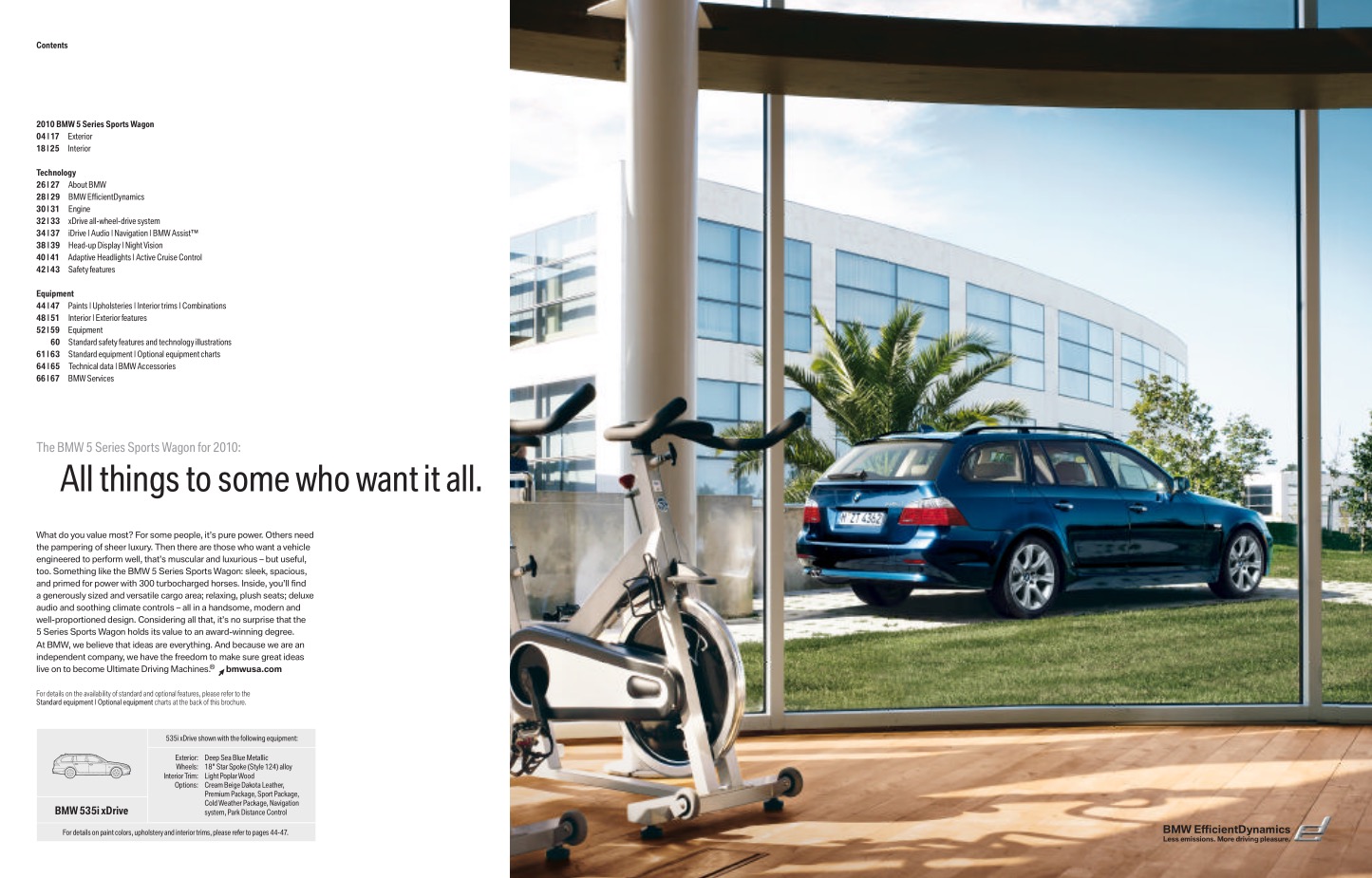 2010 BMW 5-Series Wagon Brochure Page 16